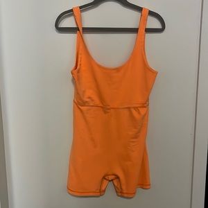 urban outfitters orange athletic romper size M
